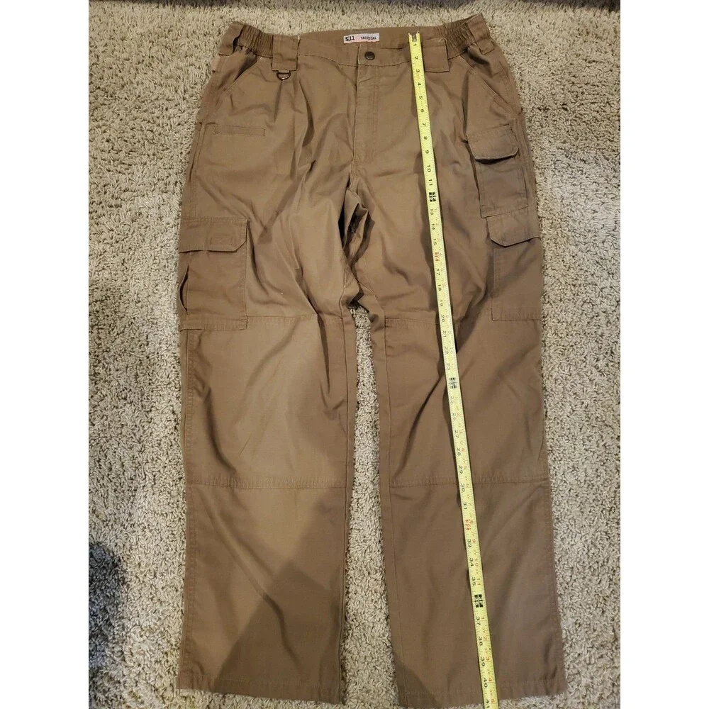 5.11 Tactical Pants Mens 38x30 Tan Khaki Cotton Canvas Workwear Cargo Utility
